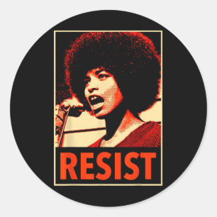 Adesivo Redondo Angela - Resistir - Davis