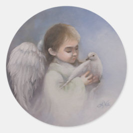 Adesivo Redondo Angelic Blessings