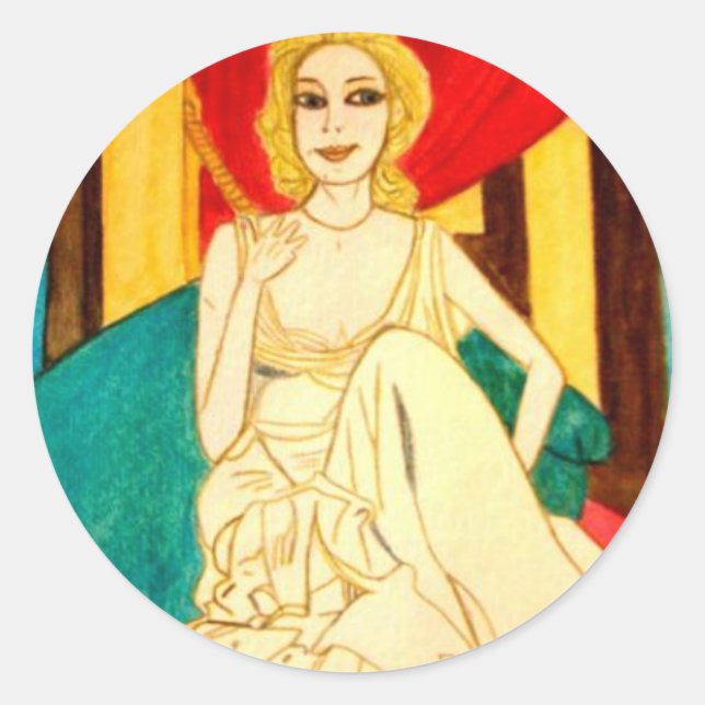 Adesivo Redondo Angelique (Frente)