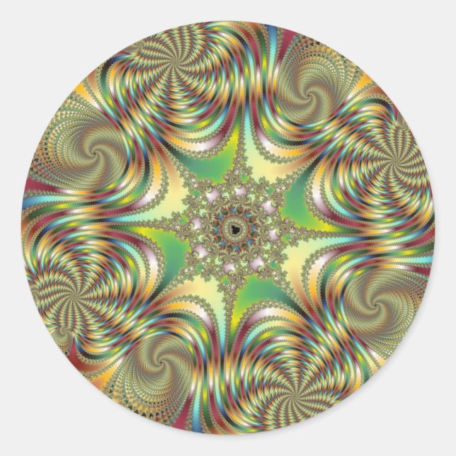 Adesivo Redondo Angelus - Fractal Sticker (Frente)