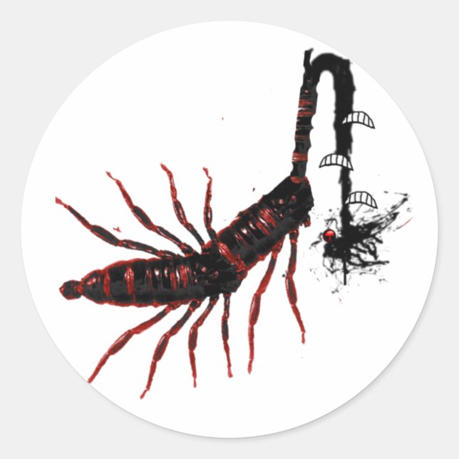 Adesivo Redondo Anger Sprite Sticker (Frente)