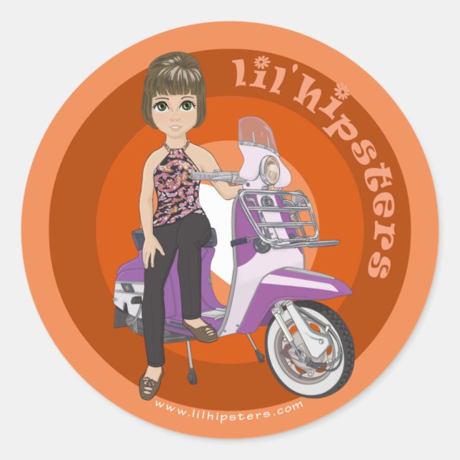 Adesivo Redondo Angie (Frente)