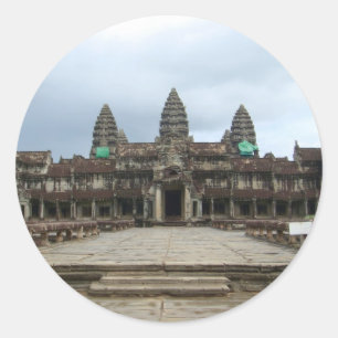 Adesivo Redondo Angkor Wat