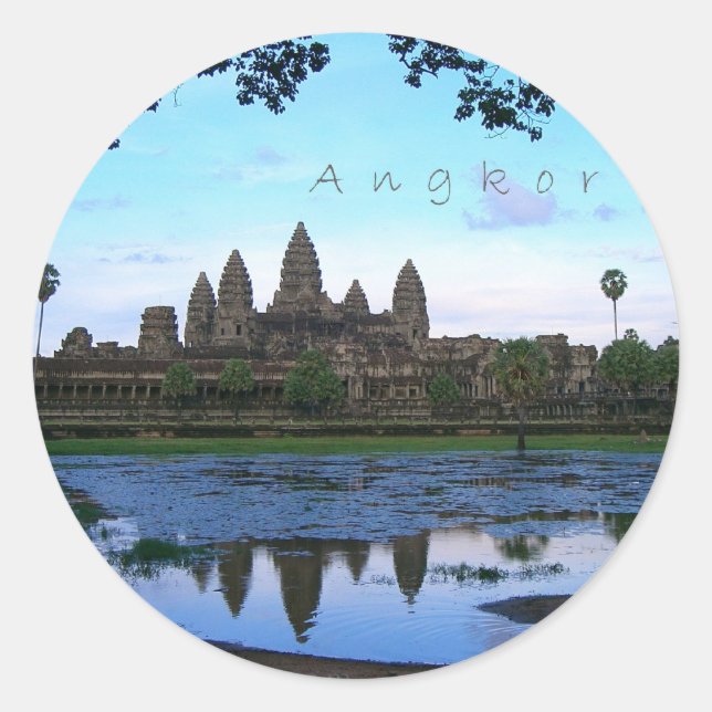 Adesivo Redondo Angkor Wat 01 (Frente)
