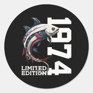 Adesivo Redondo Angler 51rua Birthday Fisheries Limited Edition 19