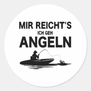 Adesivo Redondo Angler Sayings Engraçado Pesca Memória Peixe e Bar