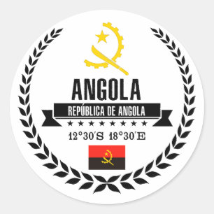 Adesivo Redondo Angola