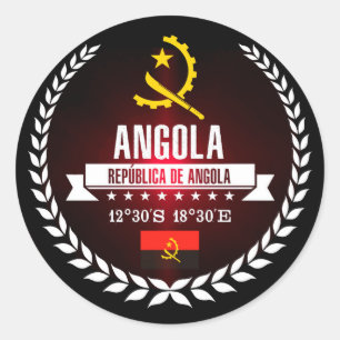 Adesivo Redondo Angola