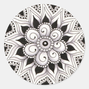 Adesivo Redondo Ângulo três do círculo