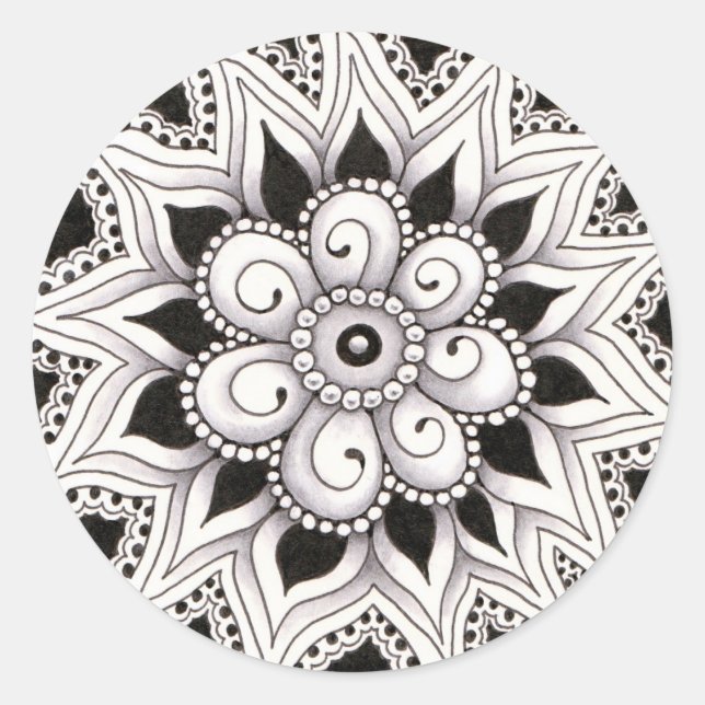 Adesivo Redondo Ângulo três do círculo (Frente)