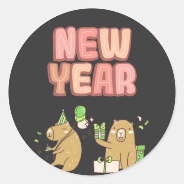 Adesivo Redondo Anima-te a um novo começo! (Frente)