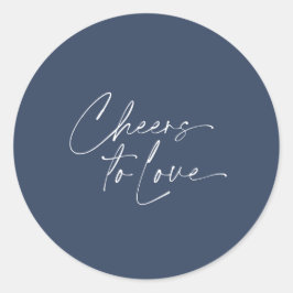 Adesivo Redondo Animação ao Amar Sticker - Fundo do Marinho