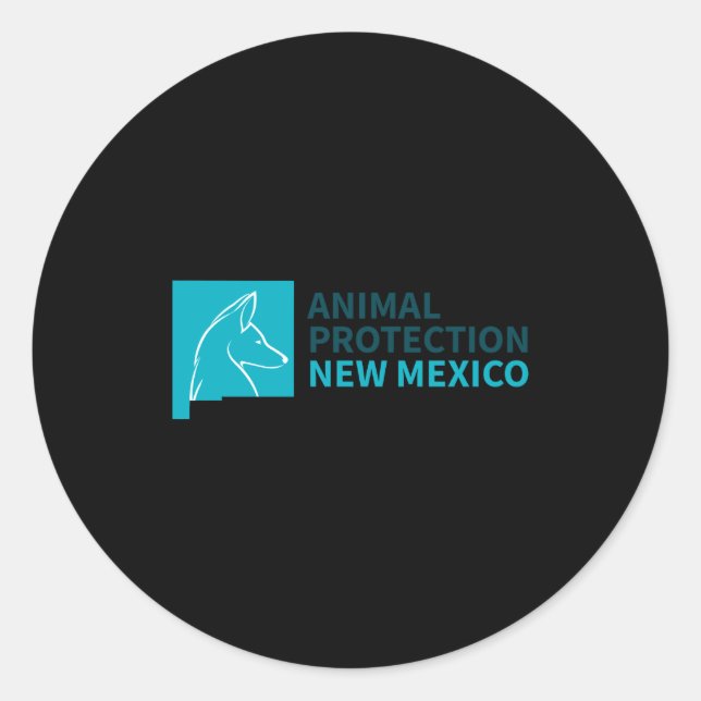 Adesivo Redondo Animal Protection New Mexico  (Frente)