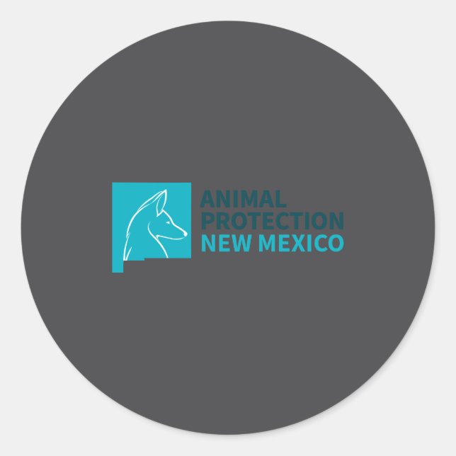 Adesivo Redondo Animal Protection New Mexico _1  (Frente)