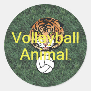Adesivo Redondo Animal SUPERIOR do voleibol