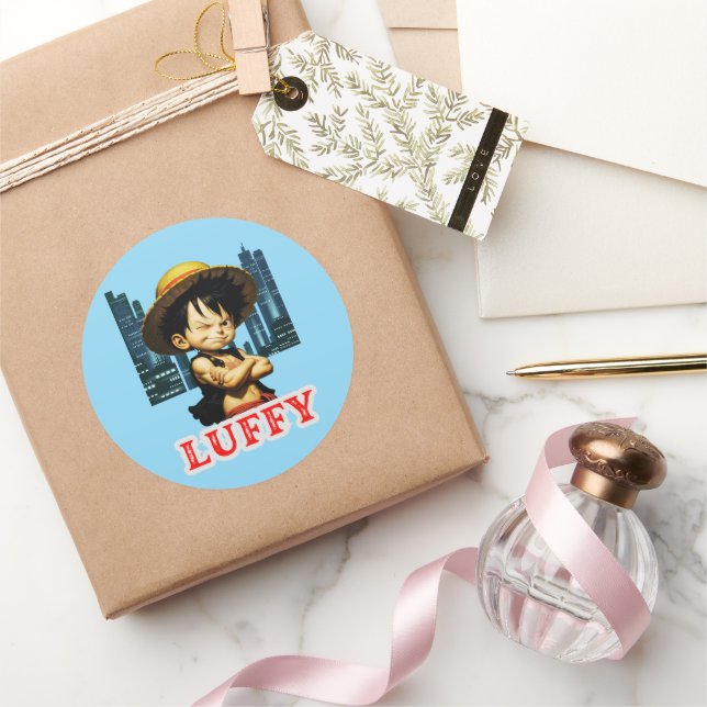 ADESIVO REDONDO ANIME (Presentear)