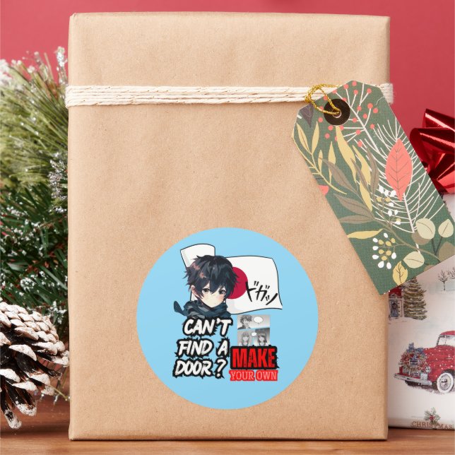 ADESIVO REDONDO ANIME (Feriado)