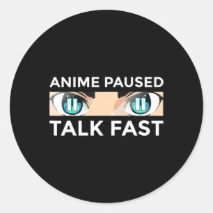 Adesivo Redondo Anime Art For Men Teen Girls Anime Merch Ani