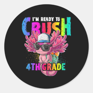 Adesivo Redondo Anime Axolotl Waifu Que Ama Anime Ramen E Sketc