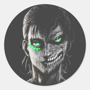 Adesivo Redondo Anime Manga Funny Cute Japan Otaku