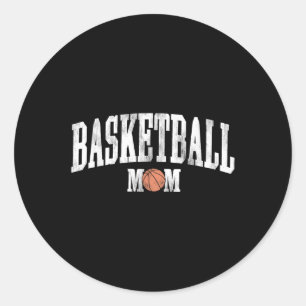 Adesivo Redondo Anime-Se! Basquete Dia de Jogo da Mãe Engraçado