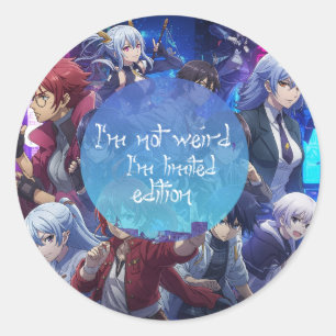 Adesivo Redondo Anime Stickers