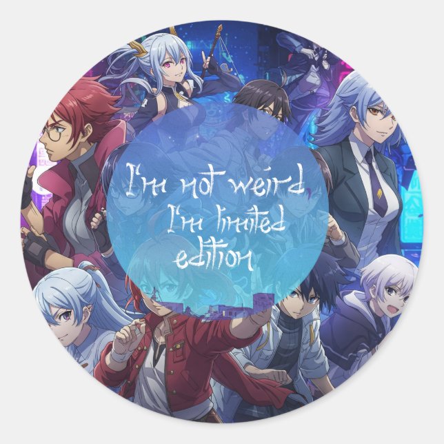 Adesivo Redondo Anime Stickers (Frente)