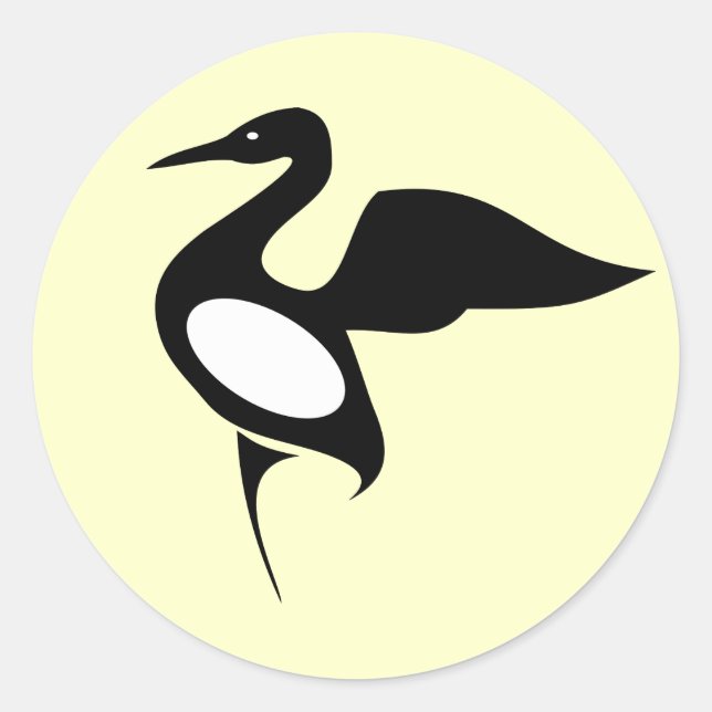 Adesivo Redondo Anishinabek Dodem Mong Sticker (Frente)