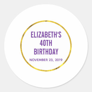 Adesivo Redondo aniversariante salvar a data modelo