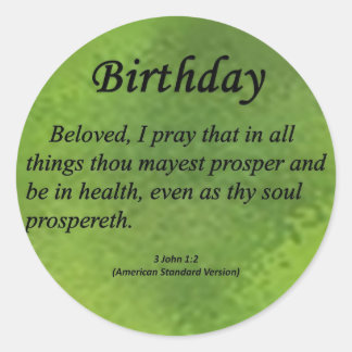 Adesivo Redondo Aniversário 3 John 1-2