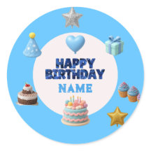 Aniversário Azul Personalizado