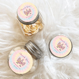 Adesivo Redondo Aniversário brilhante de ouro de gravata monocórni