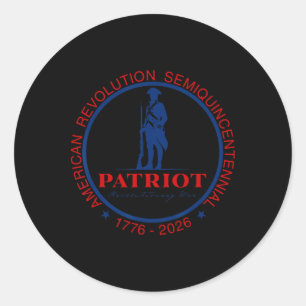 Adesivo Redondo Aniversário da América 250 Aniversário 4 de julho 