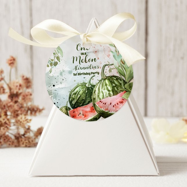 Adesivo Redondo Aniversário da Melancia das ruas (Criador carregado)