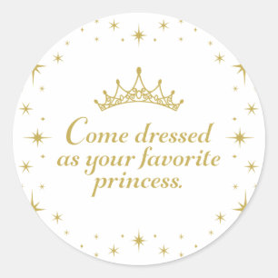 Adesivo Redondo Aniversário da Princesa Real