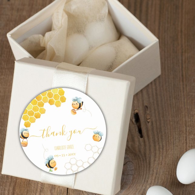 Adesivo Redondo Aniversário Da rua Obrigado (Criador carregado)