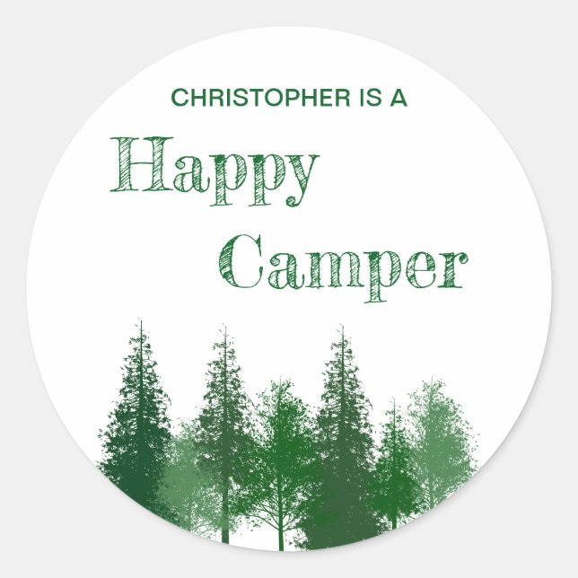 Adesivo Redondo Aniversário das Árvores da Madeira (Frente)