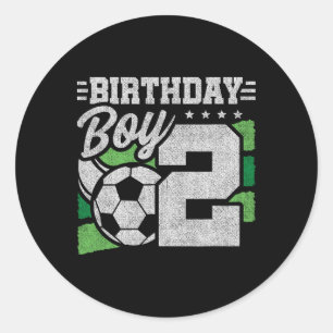 Adesivo Redondo Aniversário de 2 Anos de Futebol - Aniversário de 