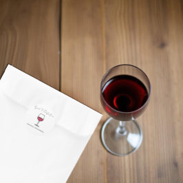 Adesivo Redondo Aniversário de 40 anos De Vinho Envelhecido Em Per