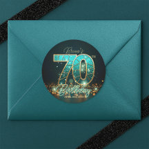 Aniversário de 70 anos em Luxuoso Verde Azul e Dou