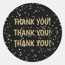 Adesivo Redondo Aniversário de Casamento Brilho Dourado