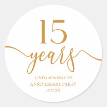 Aniversário de Casamento do 15 de Champagne Elegan