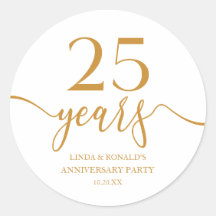 Aniversário de Casamento do 25 de Champagne Elegan