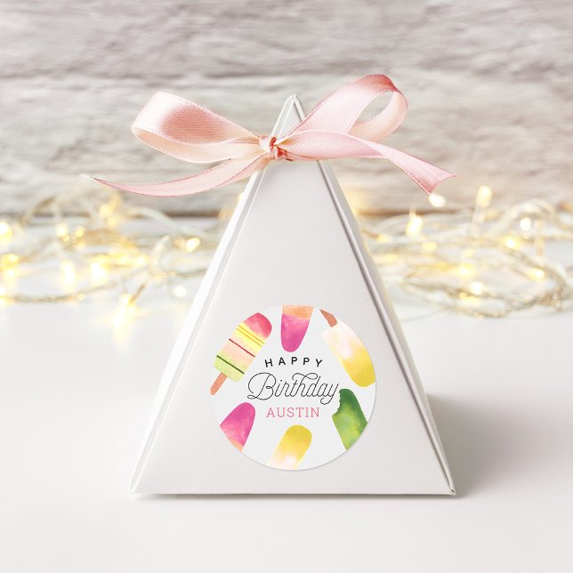 Adesivo Redondo Aniversário de criança Personalizado de Coluna Ros (Criador carregado)