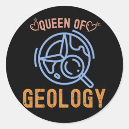 Adesivo Redondo Aniversário de Geologia, Joias da Geologia, Geólog
