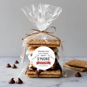 Adesivo Redondo Aniversário de um Feliz Acampador Meninos 