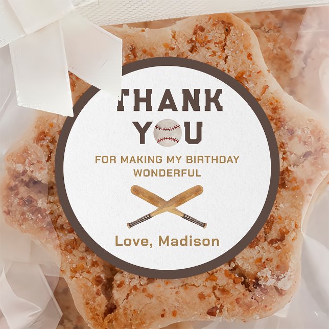 Adesivo Redondo Aniversário do Beball Obrigado (Criador carregado)