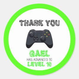 Adesivo Redondo Aniversário do Caminhão do Jogo Verde