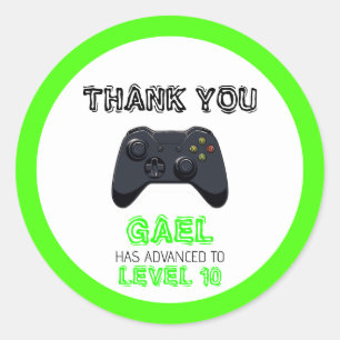 Adesivo Redondo Aniversário do Caminhão do Jogo Verde