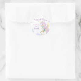 Adesivo Redondo Aniversário do Clássico Round Sticker.